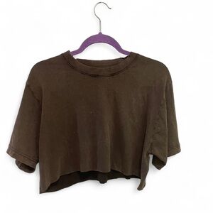 Vintage Brown Crop Top